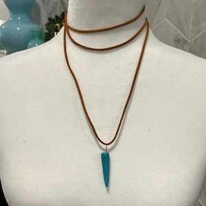 Suede and turquoise bolero